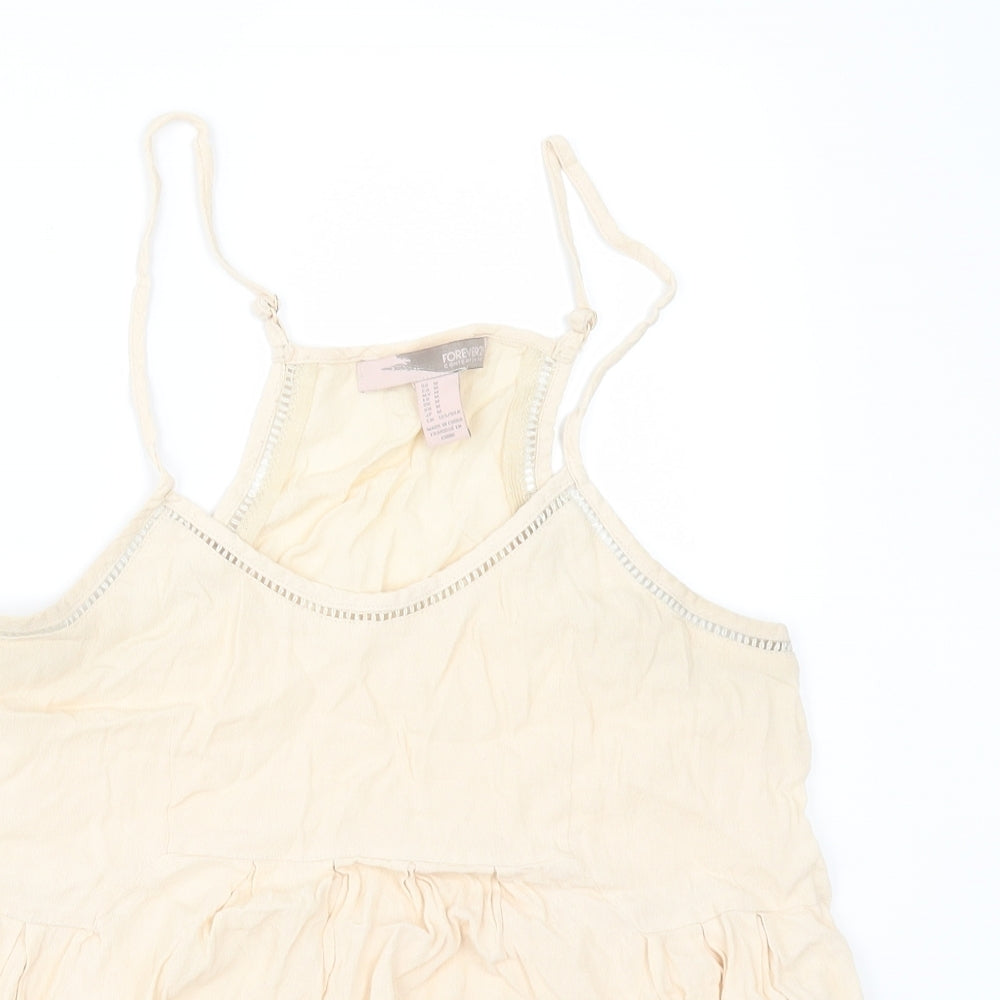 FOREVER 21 Womens Beige   Camisole Blouse Size M