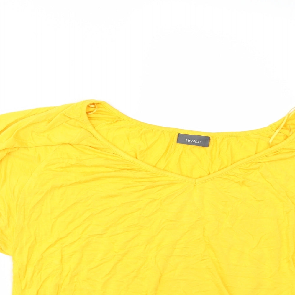 C&A Womens Yellow   Tunic Blouse Size M