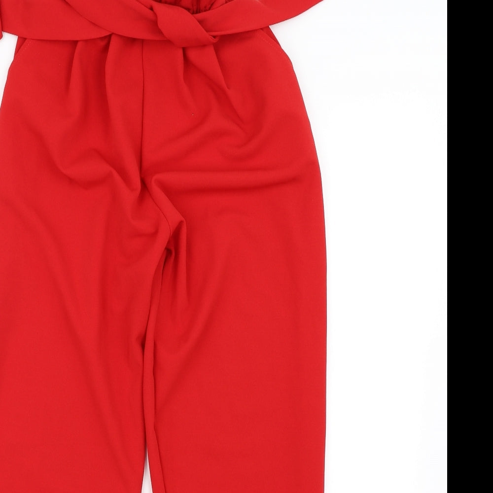 Stylewise Womens Red   Trousers  Size 8 L26 in