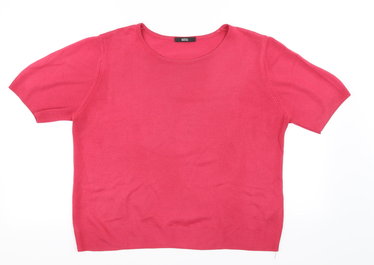 Marks and Spencer Womens Pink   Pullover Jumper Size 16