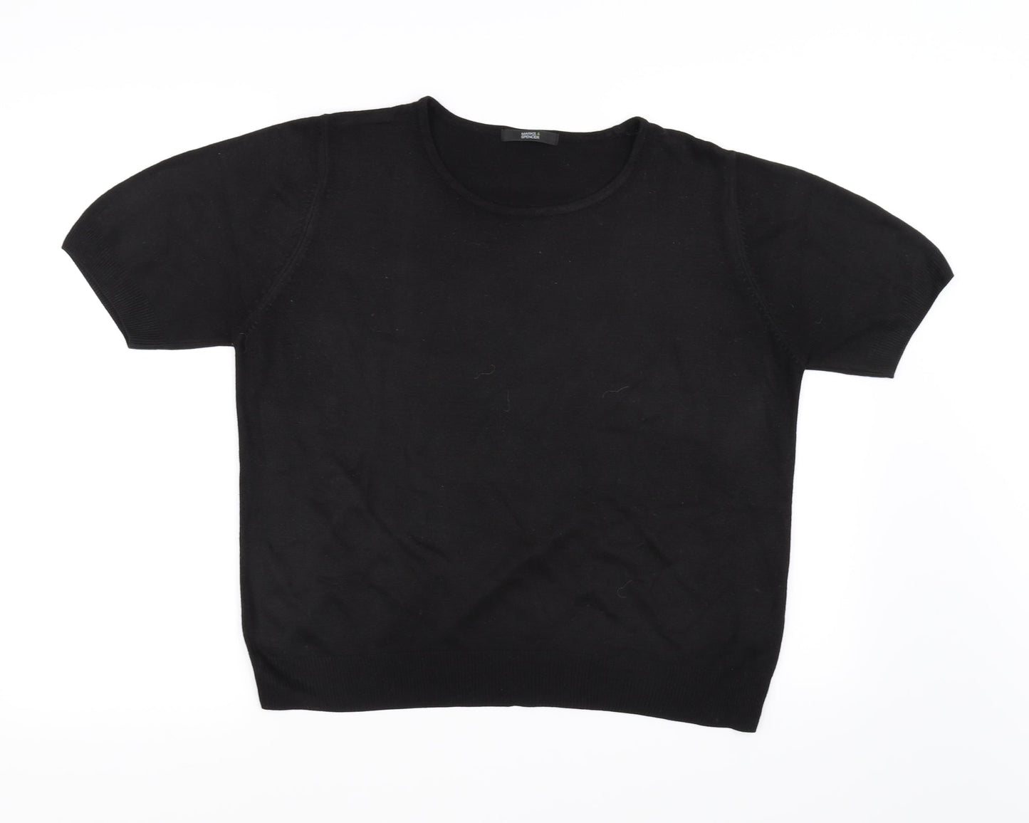 Marks and Spencer Womens Black    T-Shirt Size 16