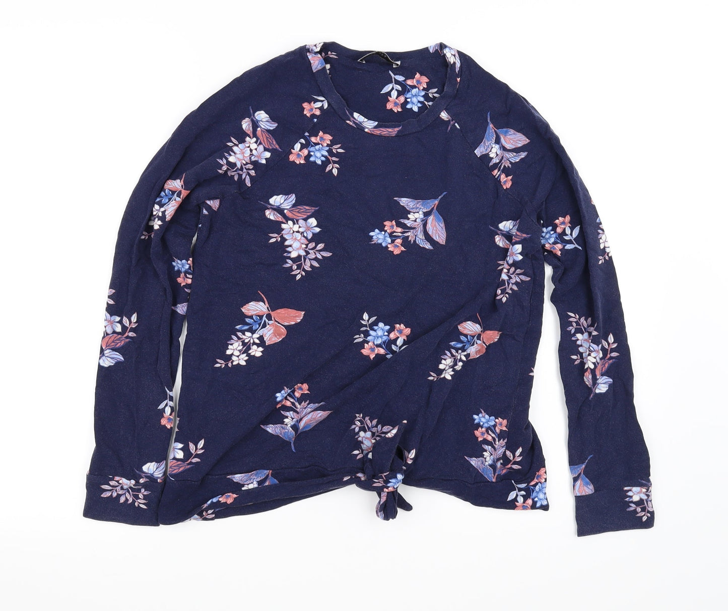 Marks and Spencer Womens Blue Floral  Basic Blouse Size 8