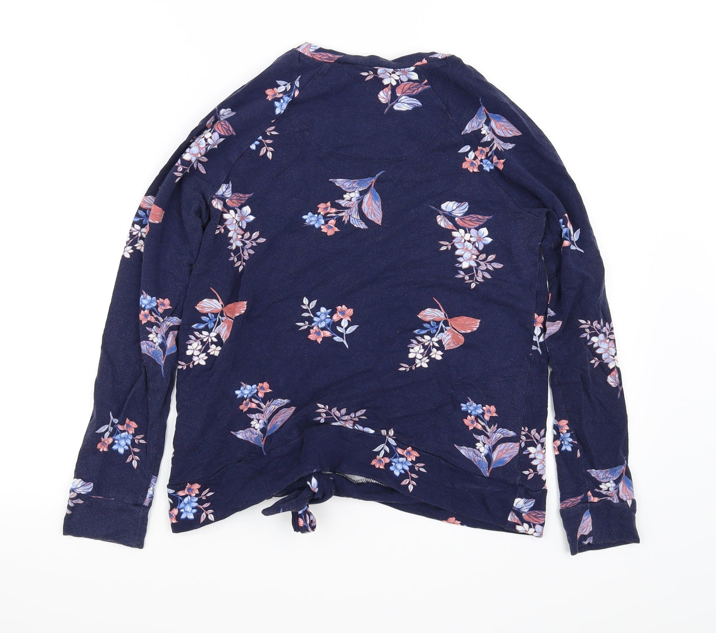 Marks and Spencer Womens Blue Floral  Basic Blouse Size 8
