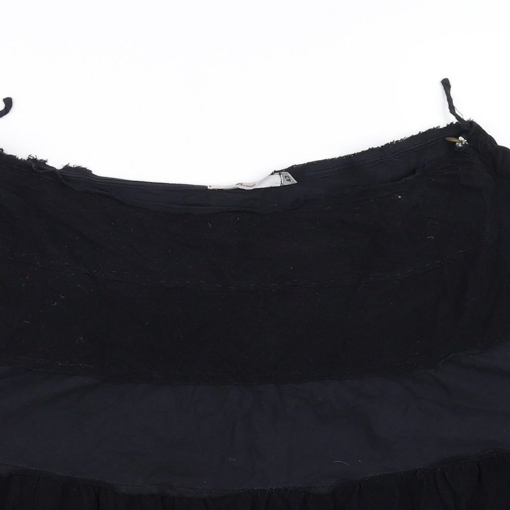 Preworn Womens Black   A-Line Skirt Size 14