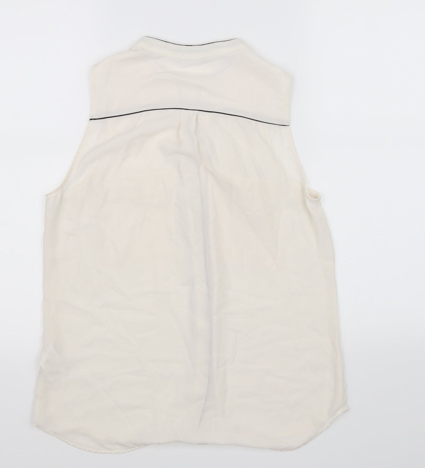 H&M Womens White   Basic Blouse Size 10