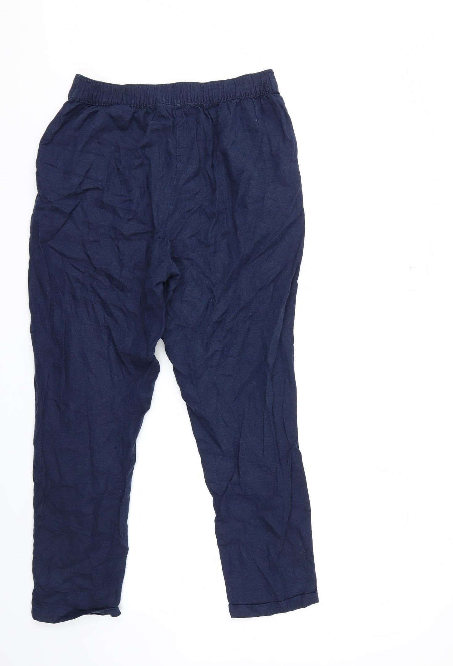 Peacocks Womens Blue   Trousers  Size 8 L25 in