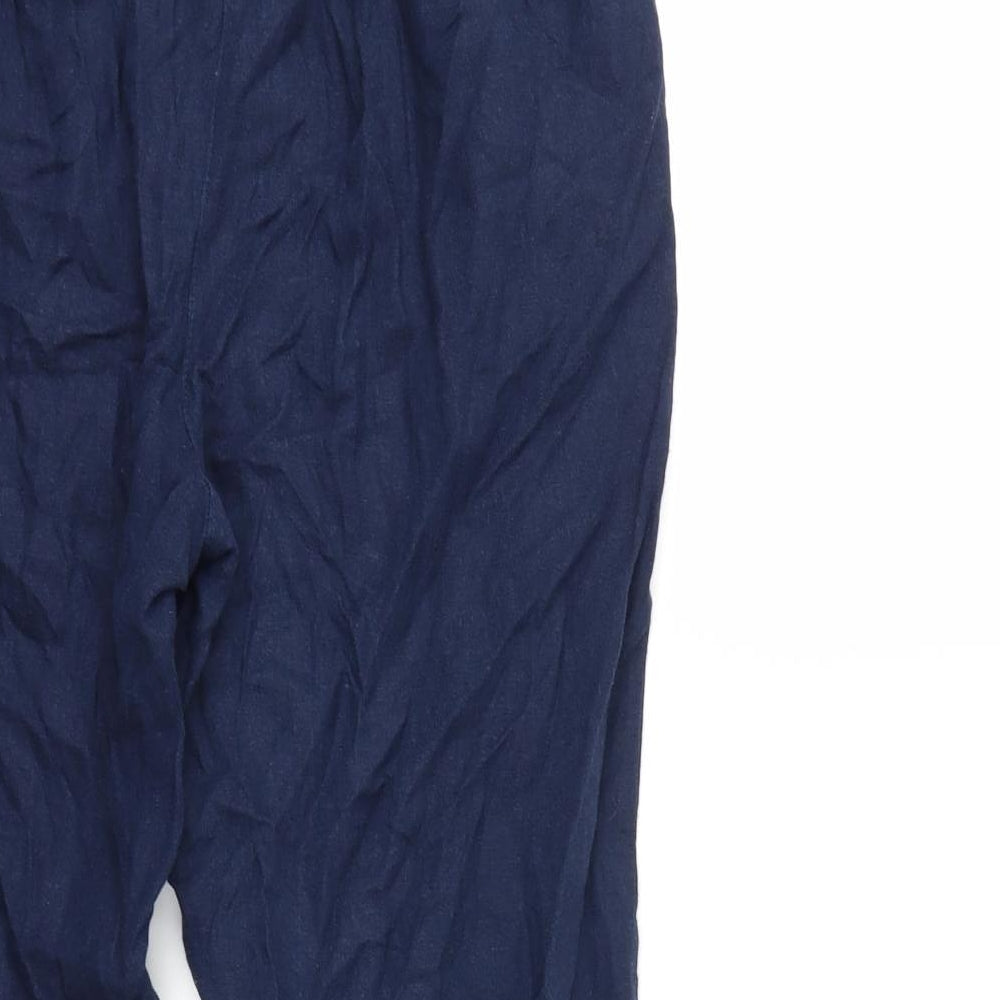 Peacocks Womens Blue   Trousers  Size 8 L25 in