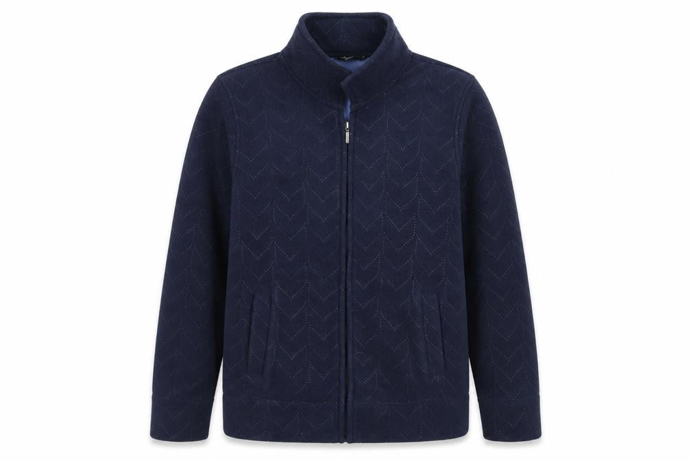 Bonmarché Womens Blue Geometric Jacket Size S