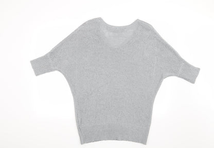 Back view of Evie women’s grey jumper, size L
