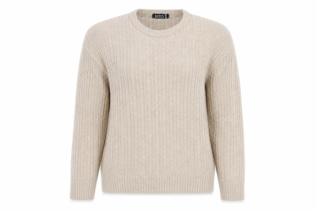 Envy Womens Beige   Pullover Jumper Size M