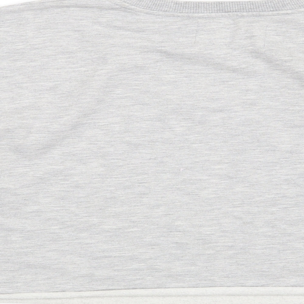 Stradivarius Womens Grey   Henley Sweatshirt Size S  - The 90's made me do it
