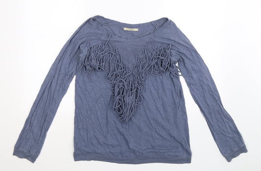 Zara Womens Blue   Pullover Sweatshirt Size M