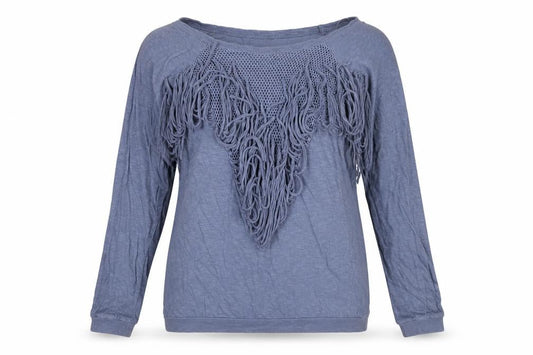 Zara Womens Blue   Pullover Sweatshirt Size M