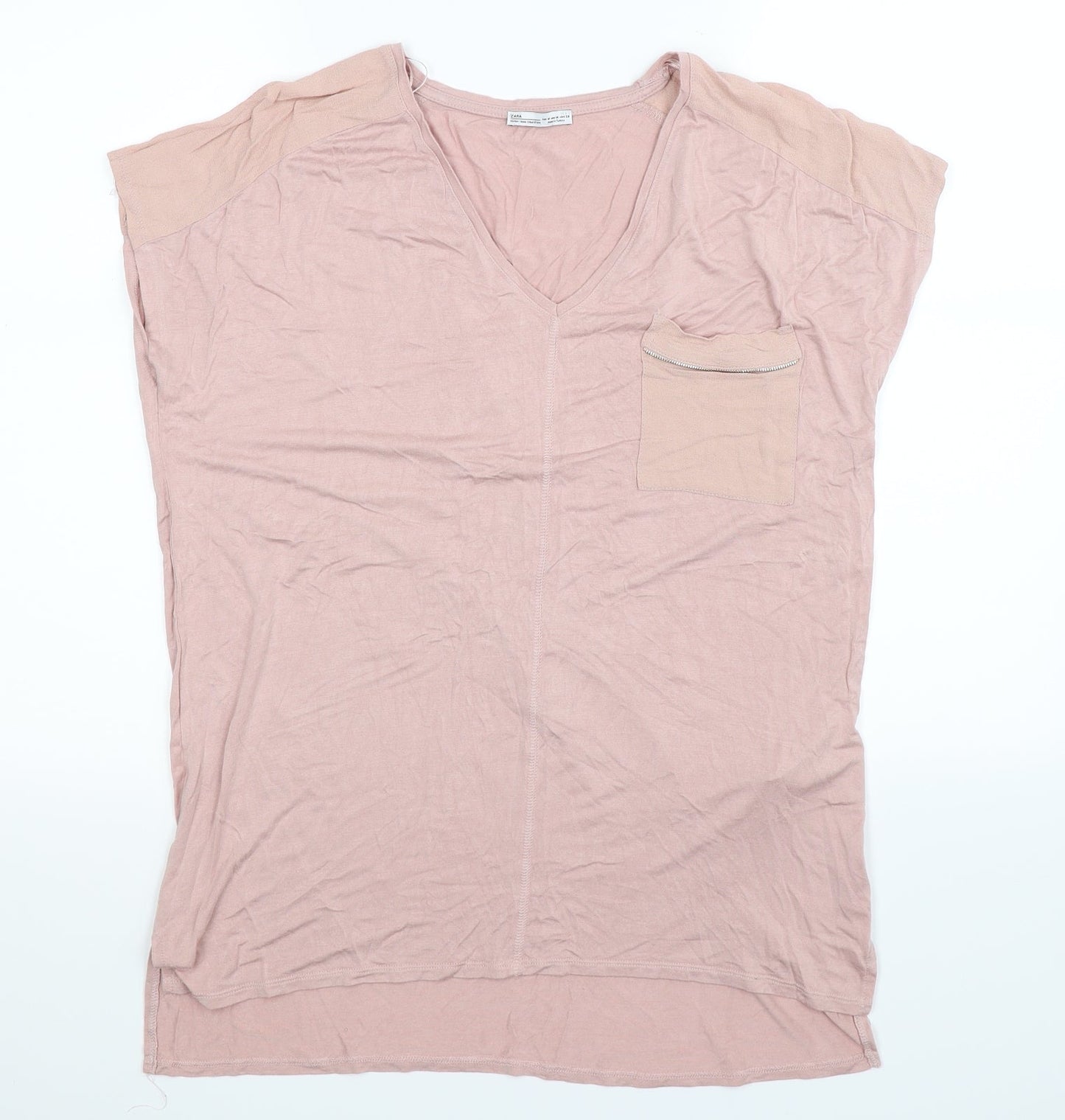 Zara Womens Pink   Basic Tank Size M