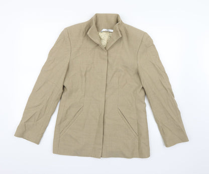 Additional front view of Marks & Spencer women’s brown jacket, size UK 10