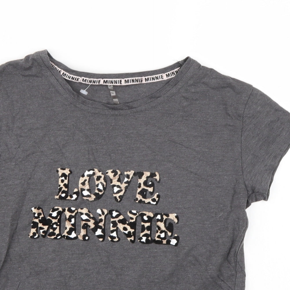 George Womens Grey   Basic T-Shirt Size 4  - Minnie Mouse