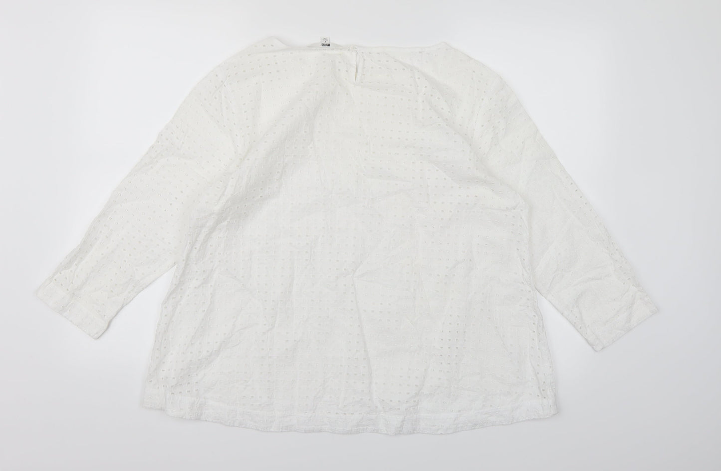 UNI QLO Womens White   Basic  Size L