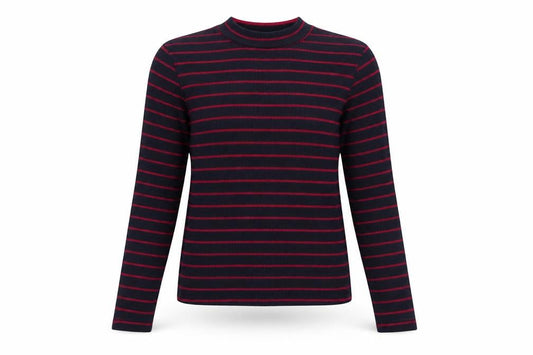 Front view of Divided women’s blue striped knit jumper, size XS