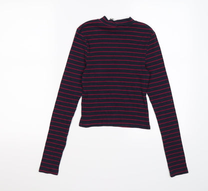 Back view of Divided women’s blue striped knit jumper, size XS