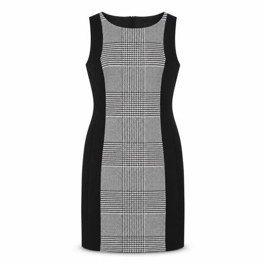 H&M Womens Black Check Knit Shift  Size M