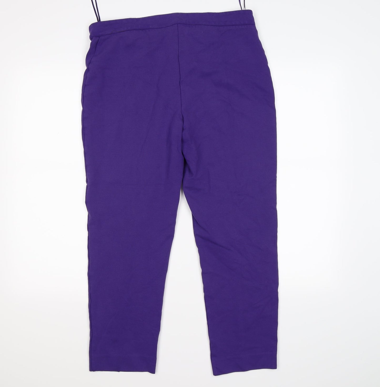 TU Womens Purple   Cropped Trousers Size 14 L25 in