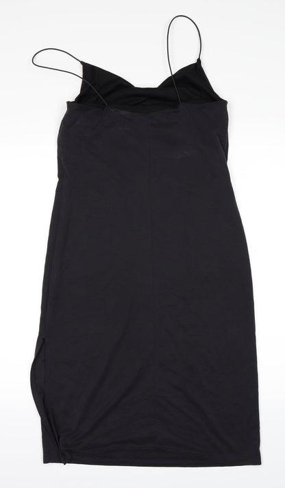 Back view of Topshop women’s blue pencil dress, size UK 8