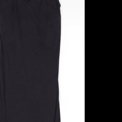 Close-up detail of Topshop women’s blue pencil dress, size UK 8