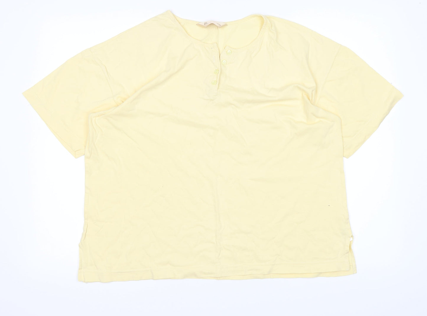 BHS Womens Yellow   Basic T-Shirt Size 14
