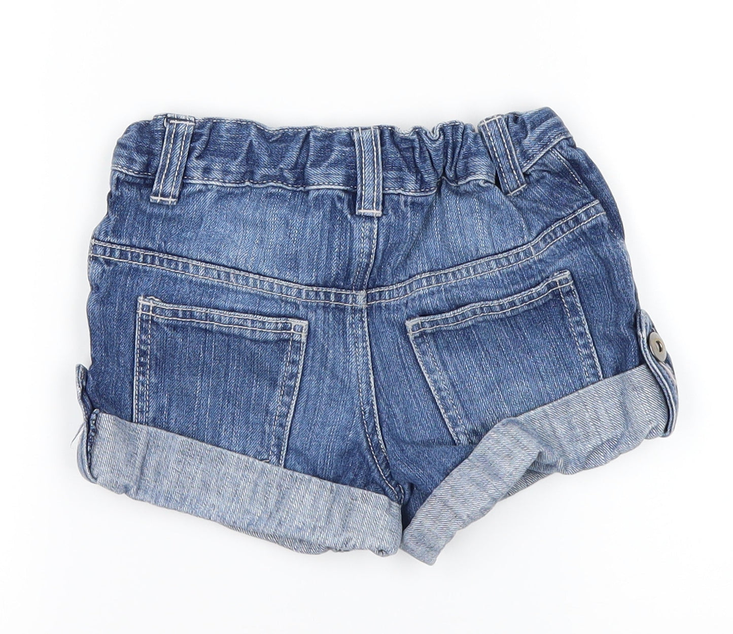 TU Girls Blue  Denim Cut-Off Shorts Size 5 Years