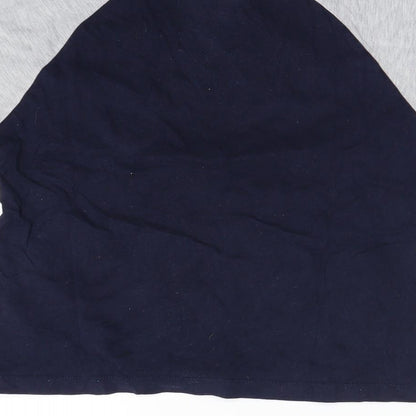 Brand and care label for Brookhaven women’s blue basic t-shirt, size UK 6