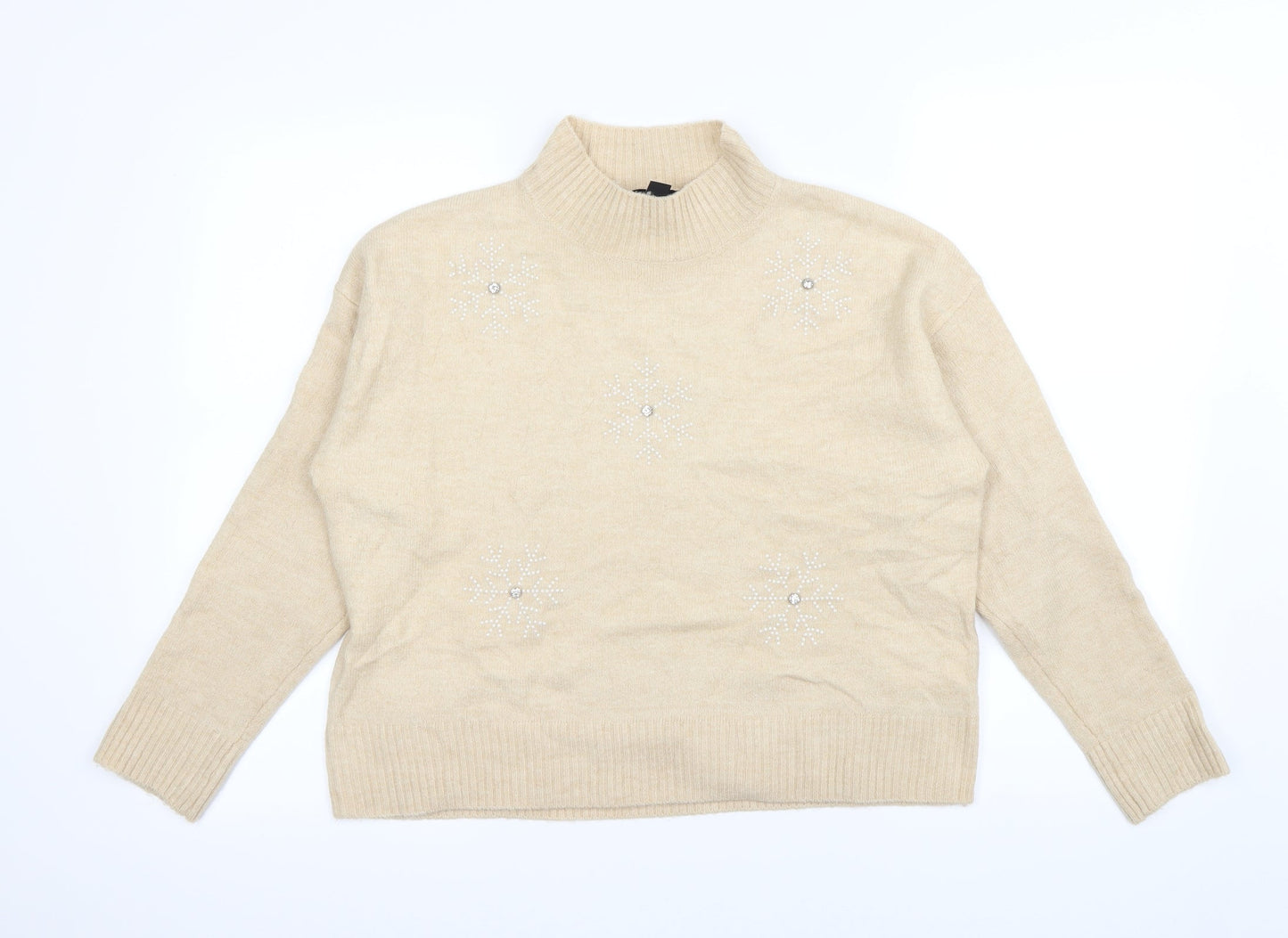 New Look Womens Beige   Pullover Jumper Size M