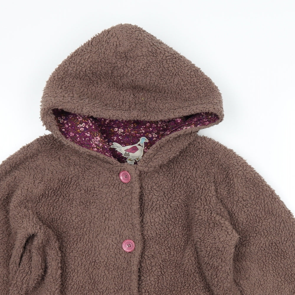 Joules Girls Brown  Fleece Jacket  Size 11-12 Years