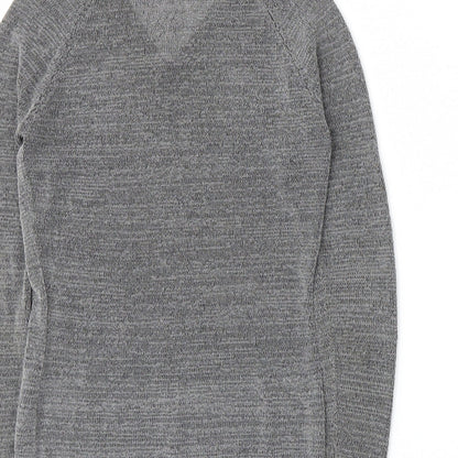 Brand and care label for Next women’s grey jumper, size UK 8