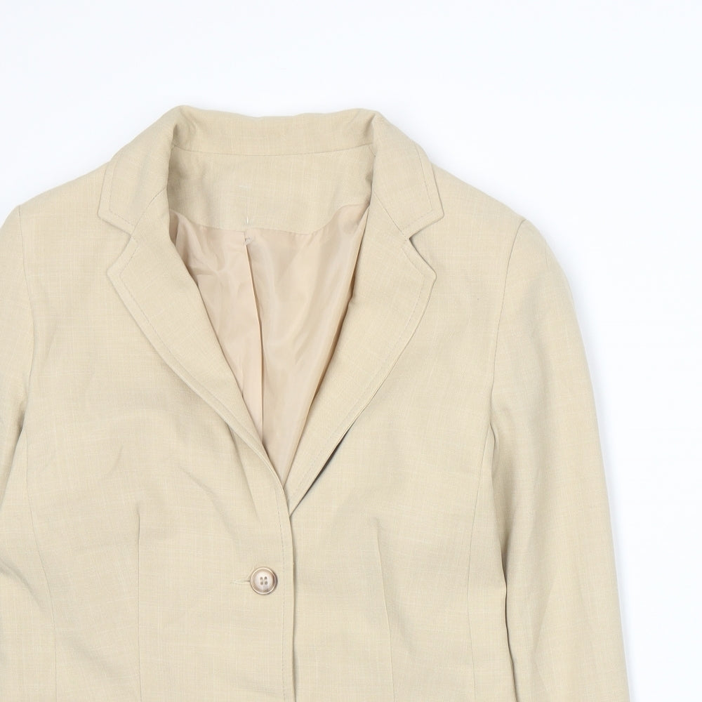 NL Collection Womens Beige   Jacket Suit Jacket Size 10