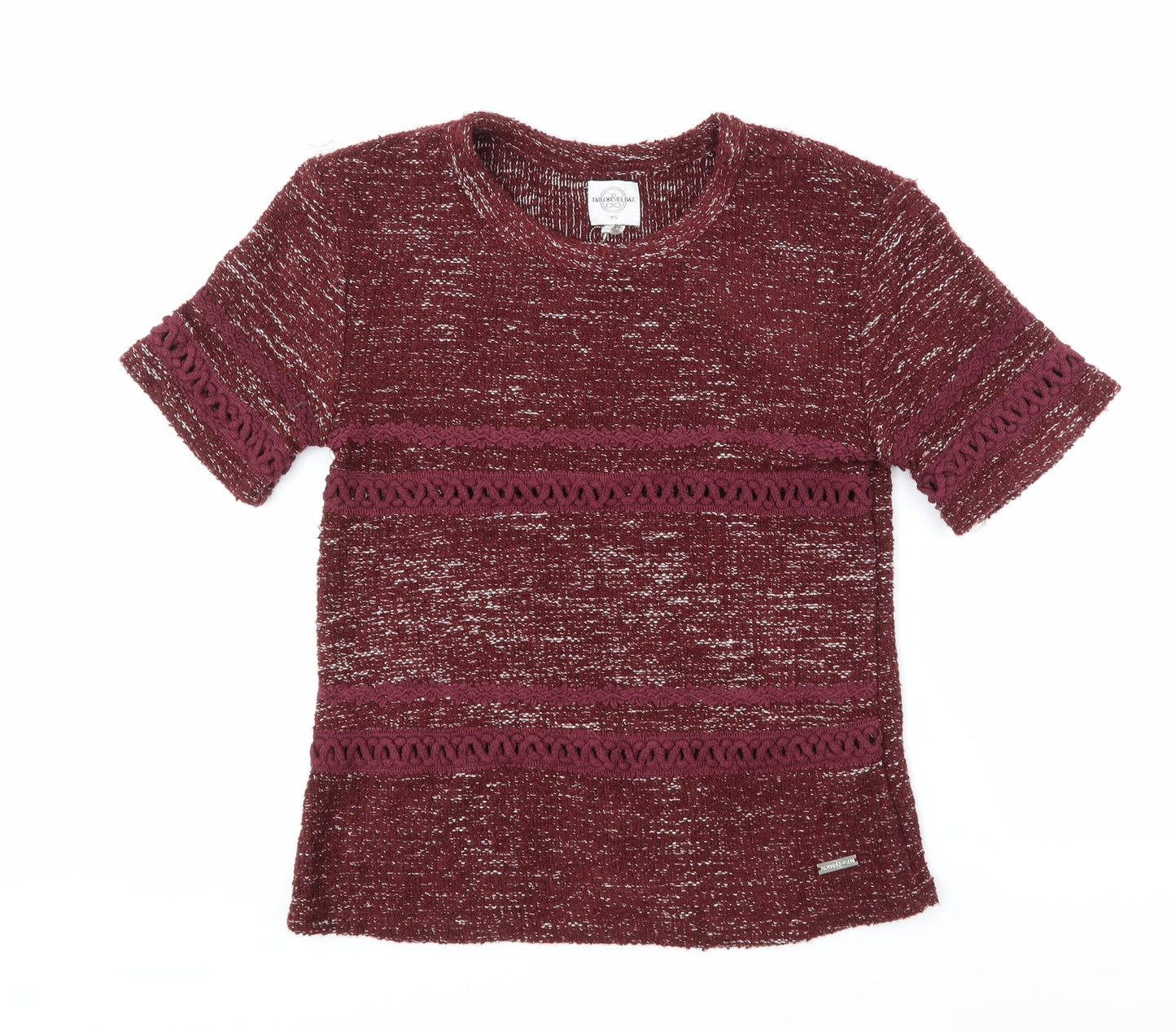 Tailor & Elbaz Womens Purple  Knit Pullover Jumper Size XS