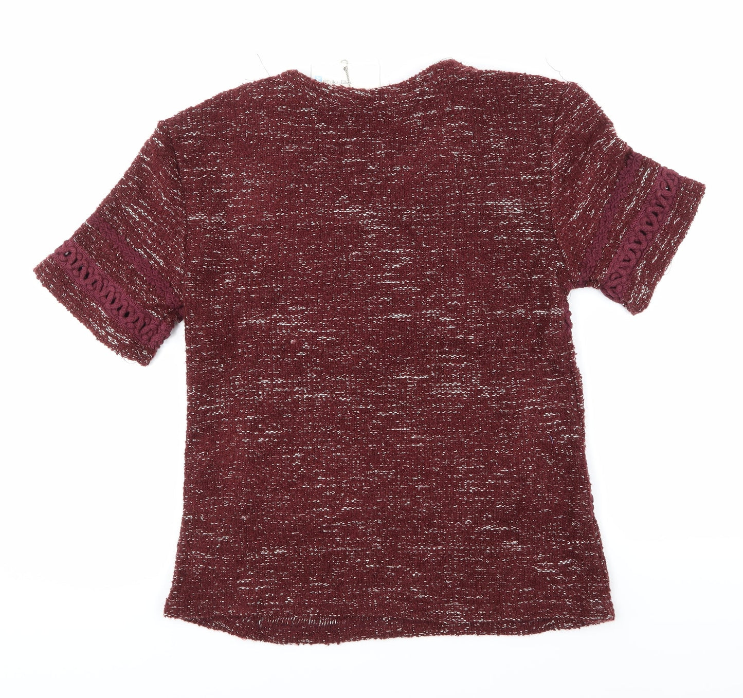 Tailor & Elbaz Womens Purple  Knit Pullover Jumper Size XS