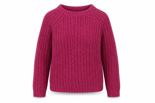 Front view of F&F women’s purple jumper, size UK 12