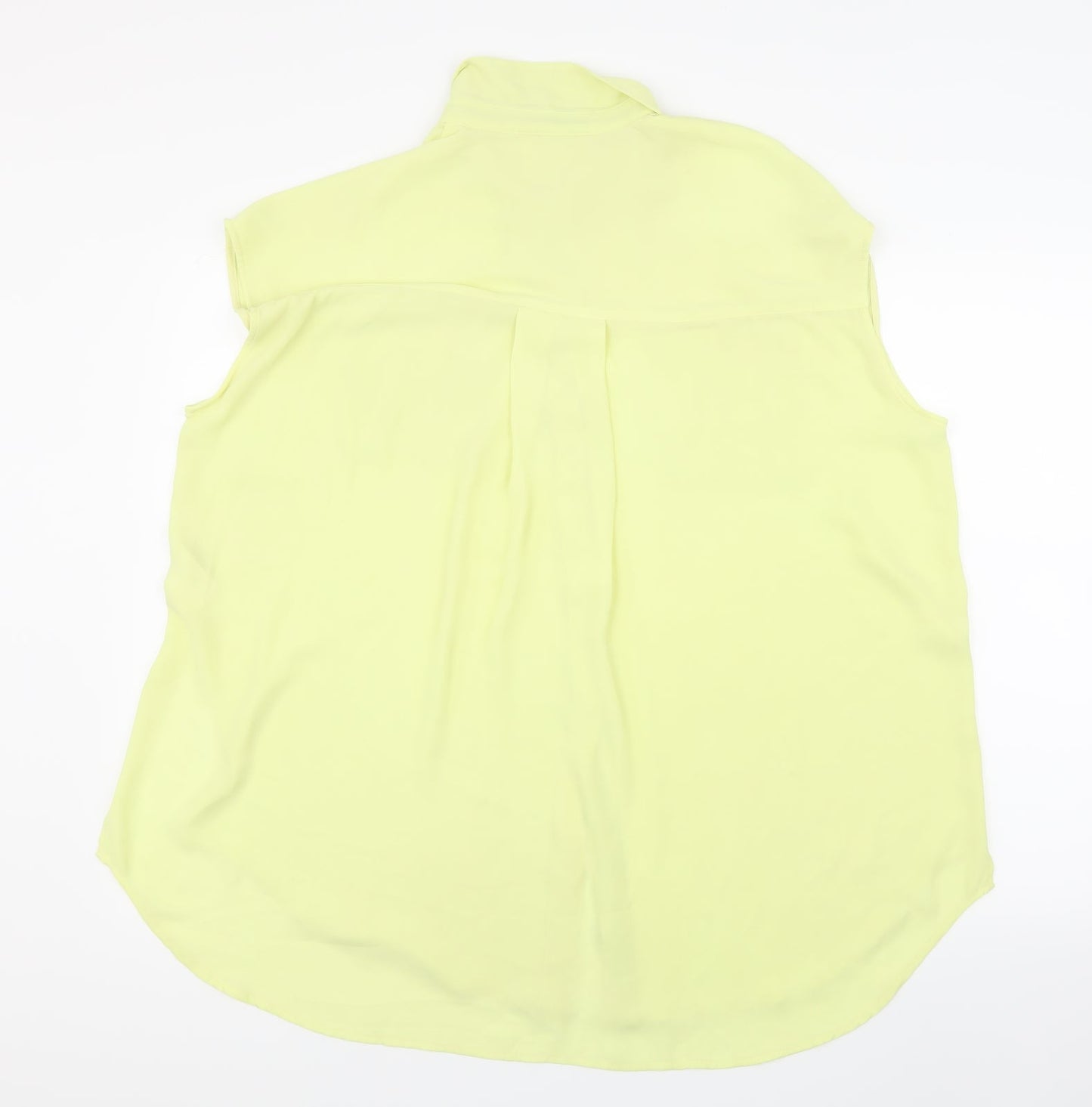Monki Womens Yellow   Basic Blouse Size M