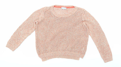 Additional front view of Per Una women’s pink knit jumper, size UK 12