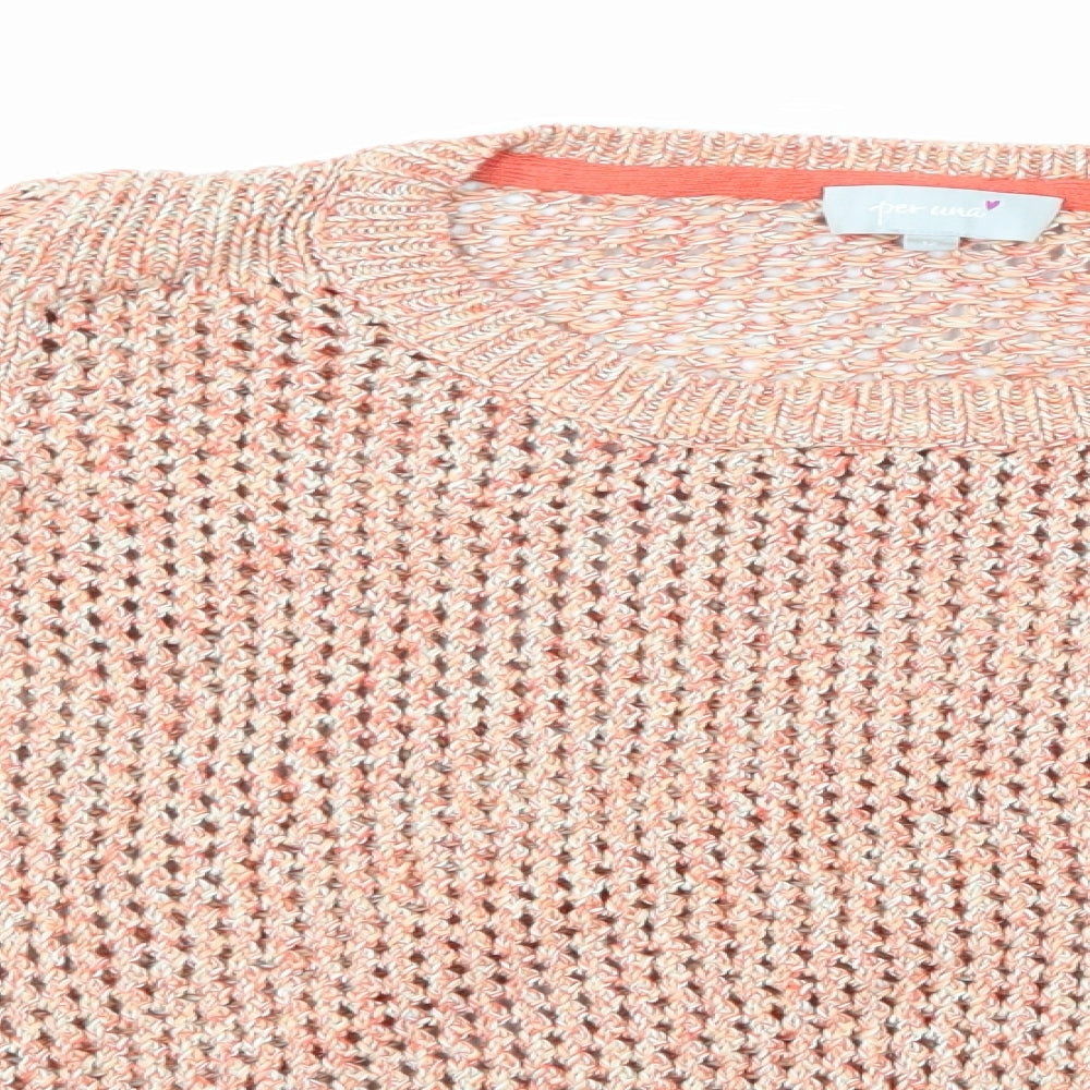 Per Una Womens Pink  Knit Pullover Jumper Size 12