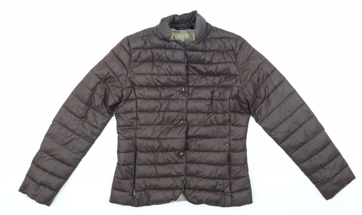 Preworn Womens Brown   Jacket Coat Size L