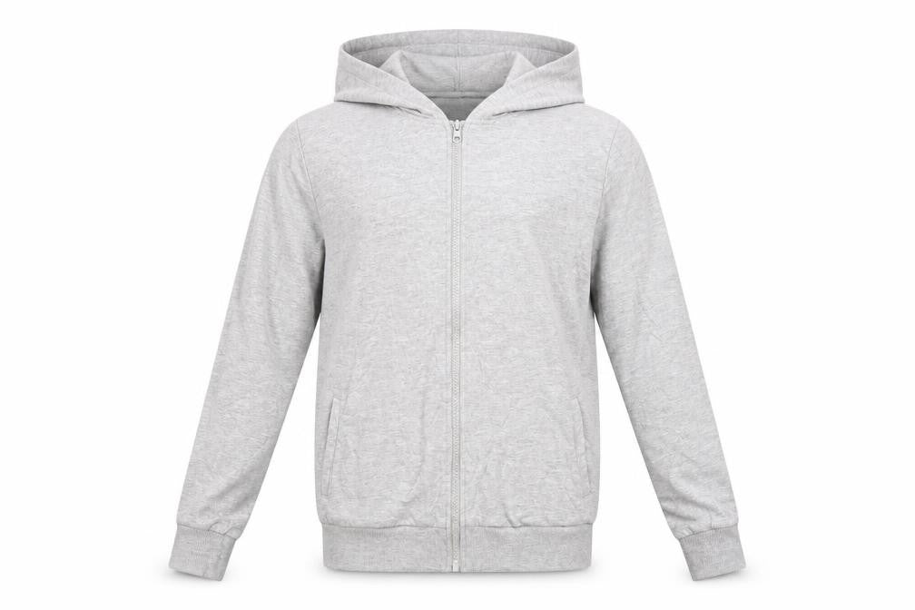 Preworn Girls Grey   Full Zip Hoodie Size 12-13 Years