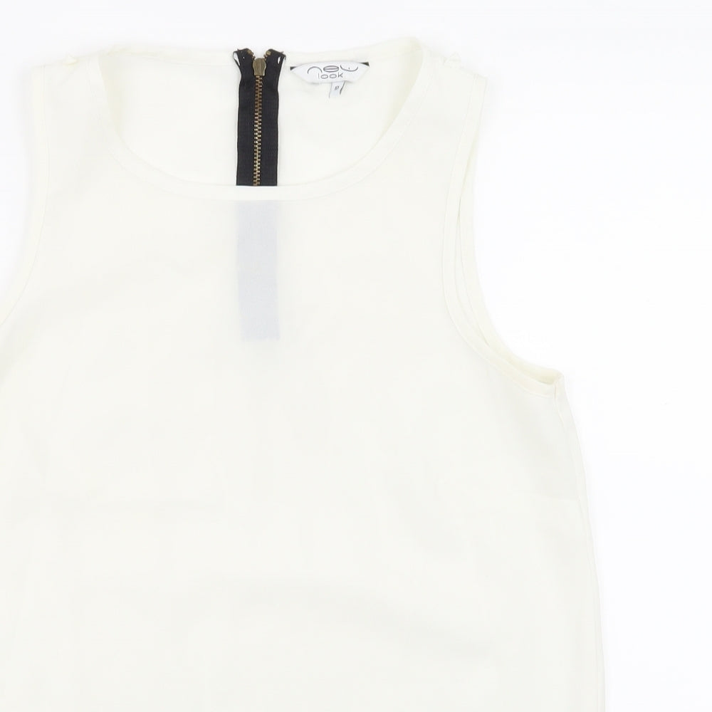 New Look Womens White   Basic Tank Size 10