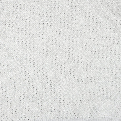 Brand and care label for EWM women’s grey jumper, size L