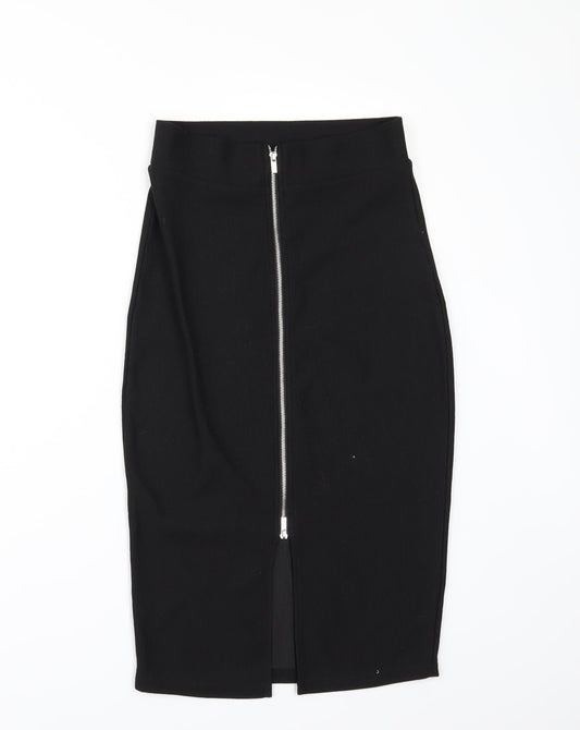 Amisu Womens Black   Straight & Pencil Skirt Size 34 in