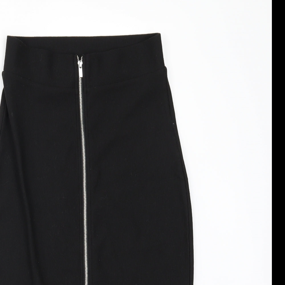 Amisu Womens Black   Straight & Pencil Skirt Size 34 in