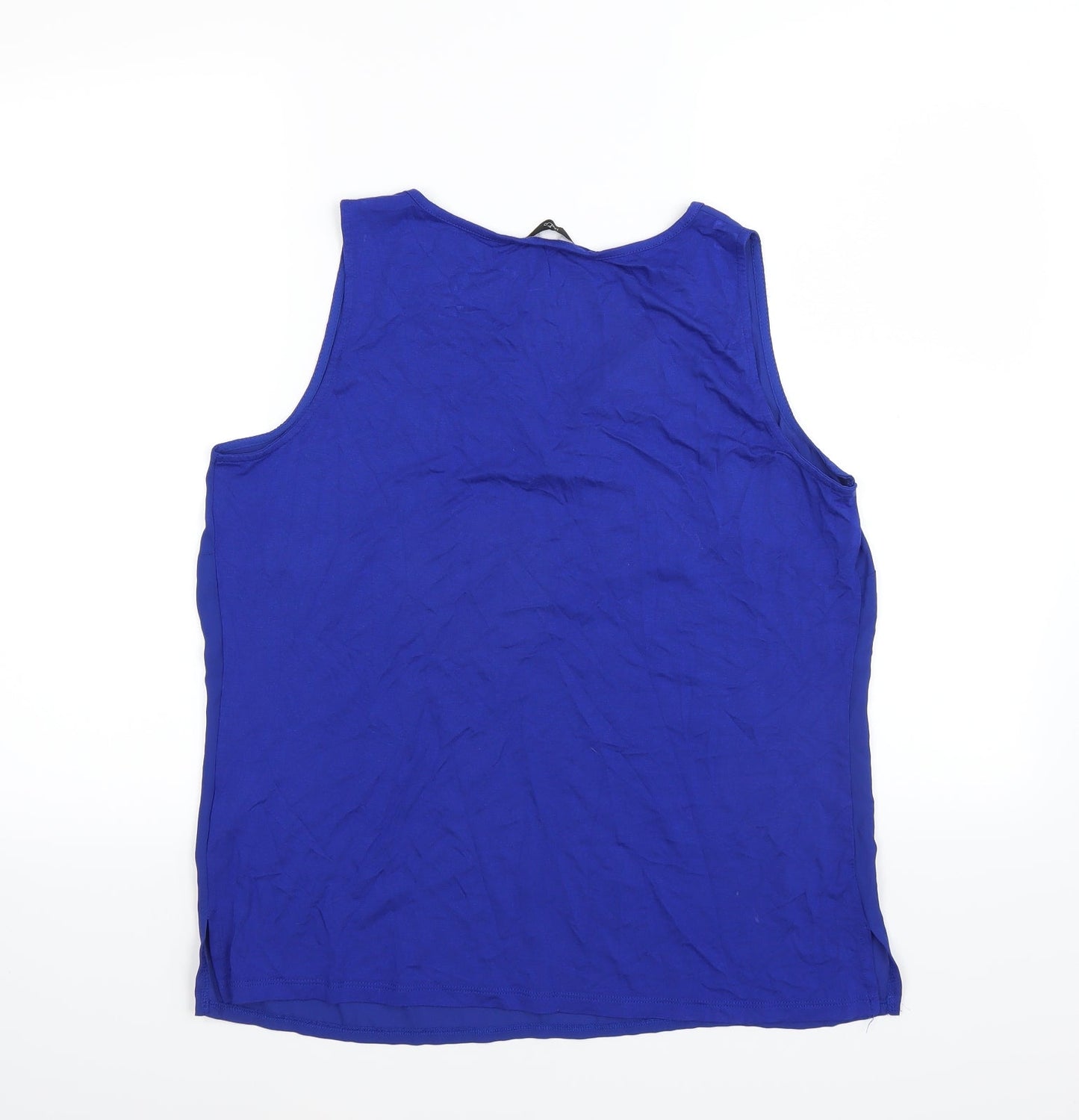 M&Co Womens Blue   Basic Blouse Size 14