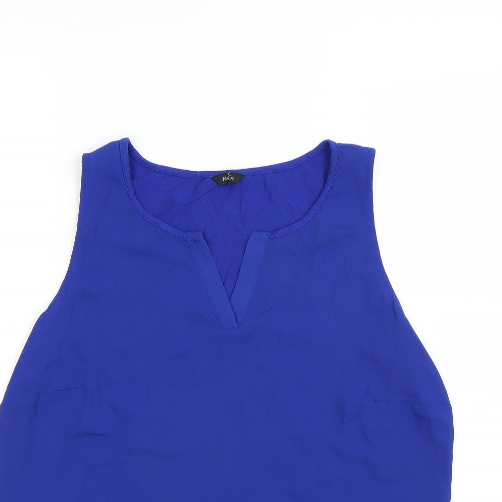 M&Co Womens Blue   Basic Blouse Size 14