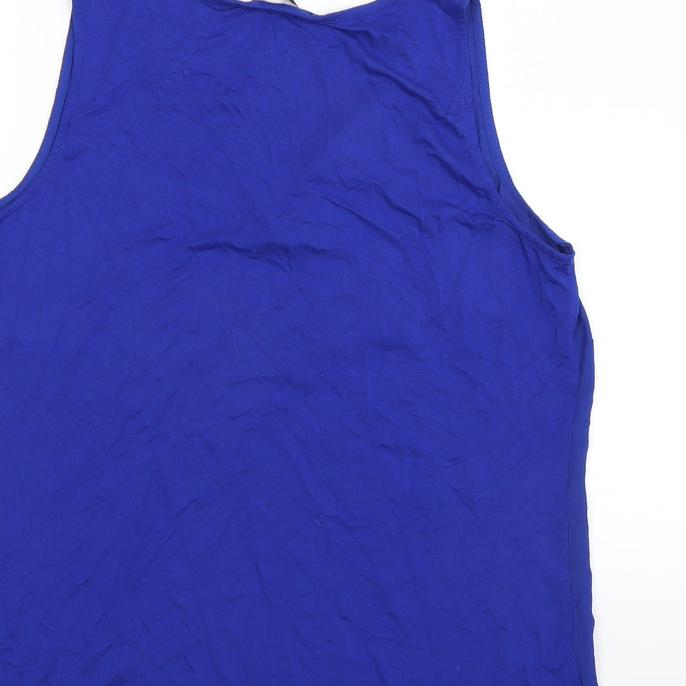 M&Co Womens Blue   Basic Blouse Size 14