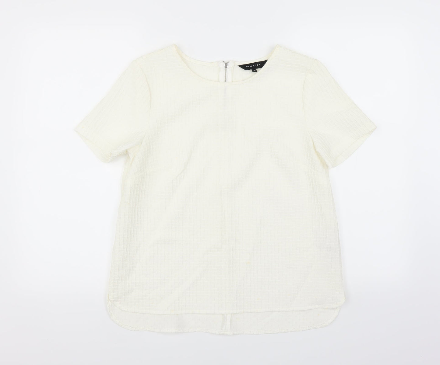 New Look Womens White   Basic Blouse Size 10